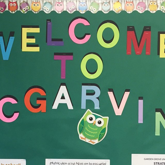 McGarvin welcomed all students for a new school year. Go Owls!